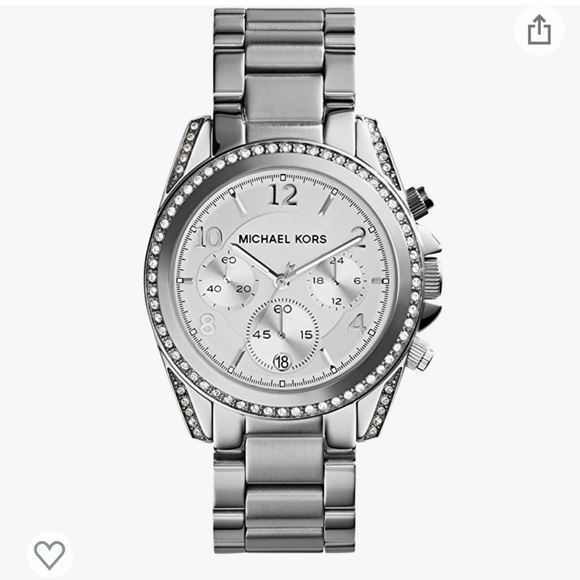 Michael Kors Blair Silver Tone Watch - Picture 1 of 5